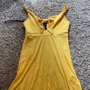 Yellow sunflower dress
